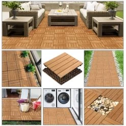 Easyfashion Pack Of 27 Wood Flooring Tiles Interlocking Wood Tiles For Patio Garden Deck Poolside -Floor Lux Shop 00aaf001 95d2 43c9 ae99 b46a5c6c982f.4b09521d0f239f0532b35bdff85b7993 1800x1800