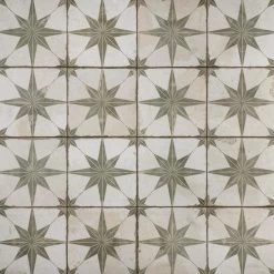 Merola Tile Kings Star Sage 17-5/8"x17-5/8" Ceramic F/W Tile -Floor Lux Shop 0285d1dfac3f2d4f93188deeef70f30a 1800x1800