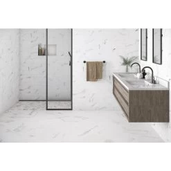 ELIANE Belmar White 12 In. X 24 In. Porcelain Floor And Wall Tile (14 Sq. Ft. / Case) -Floor Lux Shop 07802b61813233f4bc3604f5fa2f57e7 17978bc8 ec9c 4978 ac28 05c221a93f31 1800x1800
