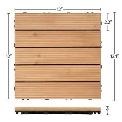 Easyfashion Pack Of 27 Wood Flooring Tiles Interlocking Wood Tiles For Patio Garden Deck Poolside -Floor Lux Shop 0ad74967 64a1 4994 85fd c3fbce3ec10d.3234a6ab58964540ae1c031d5545bc2c 1800x1800
