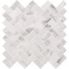 MSI Calacatta Cressa Herringbone 12 In. X 12 In. X 10 Mm Honed Marble Mesh-Mounted Mosaic Tile (9.4 Sq. Ft. / Case) -Floor Lux Shop 16bddbecddf6258b6a54dc4fce085824 1800x1800