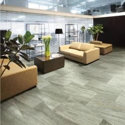 Shaw 8-Piece 12-in X 24-in Quarry Interlocking Vinyl Tile -Floor Lux Shop 190402056993 14854596 1800x1800