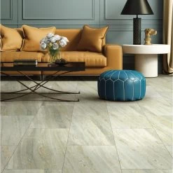 Shaw 8-Piece 12-in X 24-in Limestone Interlocking Vinyl Tile -Floor Lux Shop 190402057006 14855288 1800x1800