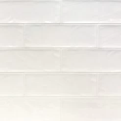 Pacific White 4 In. X 12 In. Polished Ceramic Subway Wall Tile (33 Pieces 10.76 Sq. Ft. / Box)