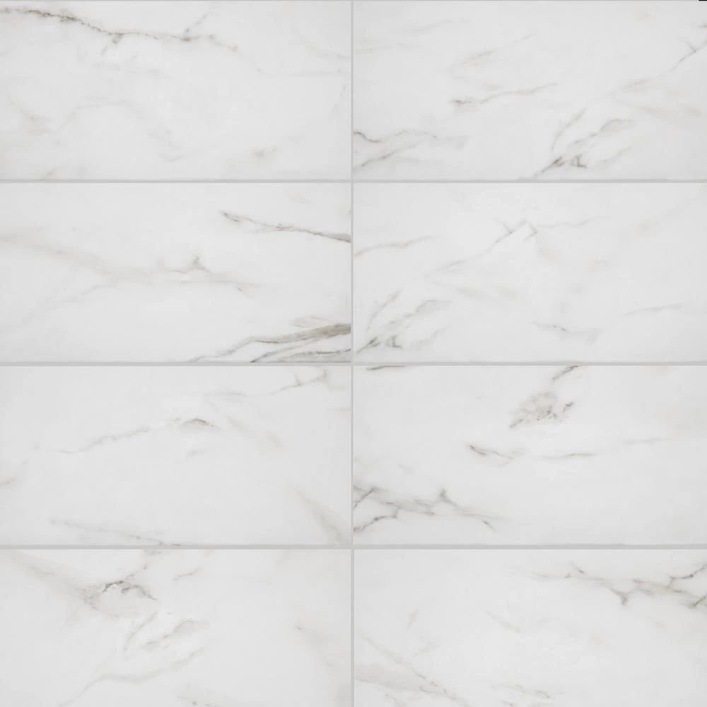 Florida Tile Home Collection Michelangelo Calacatta Rectified 12 In. X 24 In. Porcelain Floor And Wall Tile (13.3 Sq. Ft. /case) 8 Florida Tile Home Collection Michelangelo Calacatta Rectified 12 In. X 24 In. Porcelain Floor And Wall Tile (13.3 Sq. Ft. /case) - Image 6