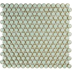 Merola Tile Hudson Penny Round Marine 12 In. X 12-5/8 In. X 5 Mm Porcelain Mosaic Tile (10.74 Sq. Ft. / Case) -Floor Lux Shop 337b9b15f691e014aef052c2d422aba2 9aec9c1a 37d5 4d0a af5a bda825607359 1800x1800