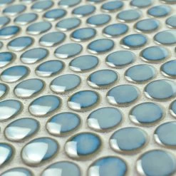 Merola Tile Hudson Penny Round Marine 12 In. X 12-5/8 In. X 5 Mm Porcelain Mosaic Tile (10.74 Sq. Ft. / Case) -Floor Lux Shop 361125f49ccbf143961b4232fd82179a 1800x1800