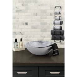 MSI Greecian White Beveled 12 In. X 12 In. X 10 Mm Polished Marble Mesh-Mounted Mosaic Tile (1 Sq. Ft.) -Floor Lux Shop 374d1b2a5af50a877eb30e9e7b67fc3b 1800x1800