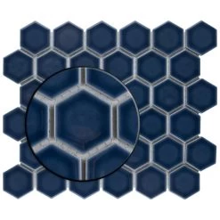 Merola Tile Hudson Due Hex 2 In. Denim Blue 11 In. X 12 In. Porcelain Mosaic (9.97 Sq. Ft. / Case) -Floor Lux Shop 419e50f3741a9dc23c9167e88695bc24 1800x1800