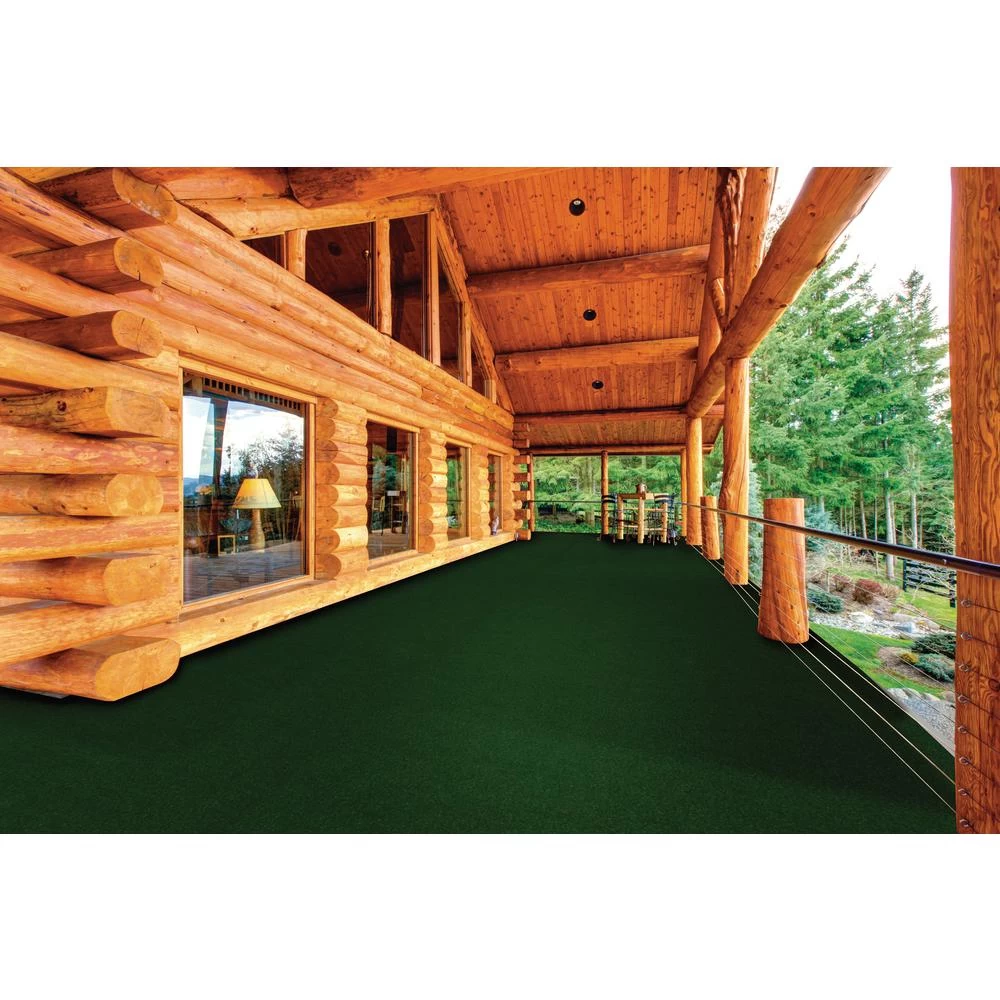 Foss Peel And Stick Grizzly Grass 24 In. X 24 In. Fern Artificial Grass Carpet Tiles (15-Pack) 3 Foss Peel And Stick Grizzly Grass 24 In. X 24 In. Fern Artificial Grass Carpet Tiles (15-Pack) - Image 2