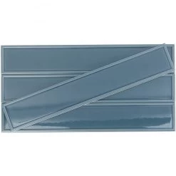 Bond Tile Sheffield Frame Blue 4 In. X 24 In. Polished Ceramic Wall Tile (8 Pieces 5.16 Sq. Ft. / Box) -Floor Lux Shop 47de2565 bc98 4af9 9967 71aa6831bfc6.9ea3c636dbf30a6728cc4e2d32e63d69 1800x1800