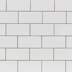 Bond Tile Core White 3 In. X 6 In. Polished Ceramic Subway Wall Tile (96 Pieces 11.73 Sq. Ft. / Box)