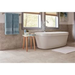 TrafficMaster Portland Stone Gray 18 In. X 18 In. Glazed Ceramic Floor And Wall Tile (17.44 Sq. Ft. / Case) -Floor Lux Shop 6492466ab3aa72f710a97703d4c67875 1800x1800