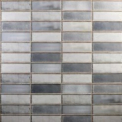 Turbine Industrial Glass Gray 4x12 Ceramic Wall Tile
