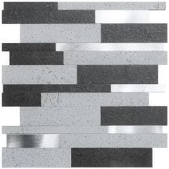 Bond Tile Easy Luxe Metalway Gray 11.81 In. X 11.81 In. SPC Peel And Stick Tile (0.96 Sq. Ft. / Sheet) -Floor Lux Shop 6c281736 7fa3 4746 abda 55b1cb8e62db.76c78103e520663eeb0f5b9b00fcf3e3 1800x1800