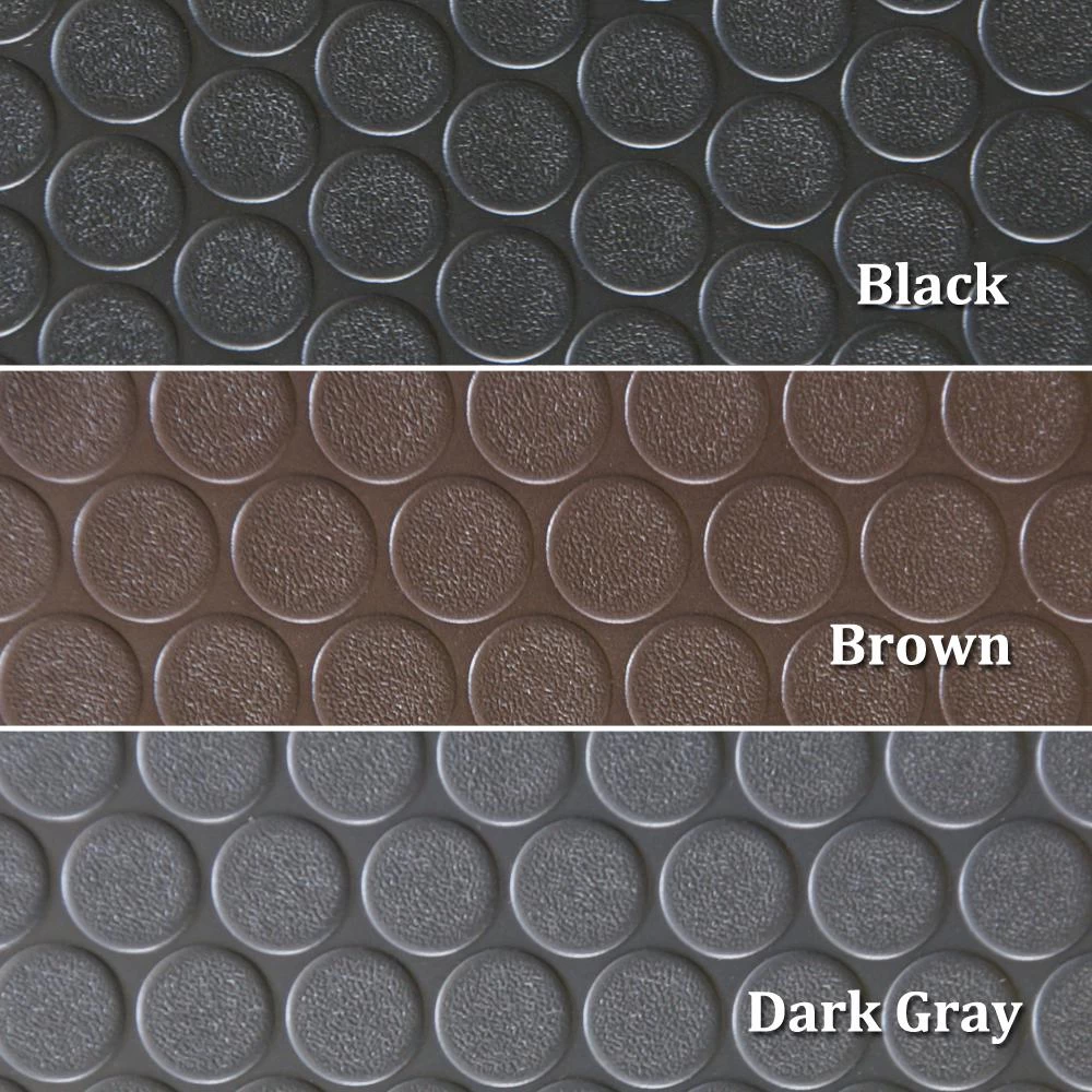 Rubber-Cal Coin Grip 4 Ft. X 5 Ft. Dark Grey Commercial Grade PVC Flooring 9 Rubber-Cal Coin Grip 4 Ft. X 5 Ft. Dark Grey Commercial Grade PVC Flooring - Image 7