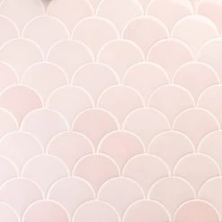 Bond Tile Riptide Rose 2.44 In. X 5 In. Fish Scale Polished Ceramic Wall Tile (48 Pieces 4.06 Sq. Ft. / Case) -Floor Lux Shop 7da26d88 7b8d 4bcc 853a 6d6fa9b52072.120d6c762f7f874c8970b92ebcd99819 1800x1800