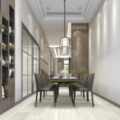 Floor Lux Shop 19 Daltile QuicTile 12 In. X 24 In. Tower White Matte Porcelain Locking Floor Tile (9.6 Sq. Ft. / Case)