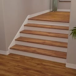 Floor Lux Shop 40 Cali Bamboo Vinyl Pro 11.5-in X 48.31-in Classic Acacia Prefinished Stair Tread