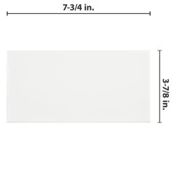 Merola Tile Projectos 7-3/4 In. X 3-7/8 In. Neve Matte Ceramic Subway Floor And Wall Subway Tile (11.46 Sq. Ft. / Case) -Floor Lux Shop a085611d5ea103d2985023fbcb26035c 1800x1800