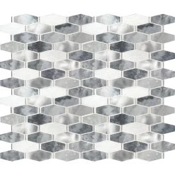 MSI Ankara 13 In. X 11.61 In. X 6mm Textured Stone Metal Mesh-Mounted Mosaic Tile (15.75 Sq. Ft. / Case) -Floor Lux Shop a0b30e1a16674ede1e2fa2f6cd8f859a 1800x1800
