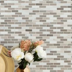 MSI Arctic Storm 12 In. X 12 In. X 10mm Honed Marble Mesh-Mounted Mosaic Floor And Wall Tile (1 Sq. Ft.) -Floor Lux Shop a2756b333a37d9ebaad7dde7765feac0 1800x1800