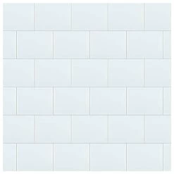 Merola Tile Park Retro White Ice 6 In. X 8 In. Ceramic Subway Wall Tile (9 Sq. Ft. / Case)