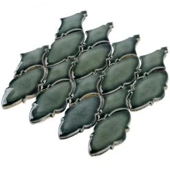 Divine Valor Deep Emerald 9 In. X 12 In. Glazed Ceramic Mosaic Tile (0.60 Sq. Ft.) -Floor Lux Shop c1e35113 20a9 4678 a352 2f881a98d600.5d2b3ba4489c389b5b50830225a5e5f2 1800x1800