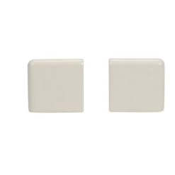 American Olean Starting Line Biscuit Gloss Ceramic Bullnose Tile, 2-in X 2-in.