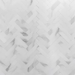Bond Tile Easy Luxe Herringbone Calacatta 10.31 In. X 10.31 In. SPC Peel And Stick Tile (0.73 Sq. Ft. / Sheet)