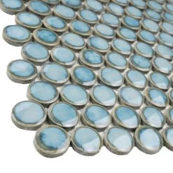 Merola Tile Hudson Penny Round Marine 12 In. X 12-5/8 In. X 5 Mm Porcelain Mosaic Tile (10.74 Sq. Ft. / Case) -Floor Lux Shop c799d6e57dd50e9cc3be557a7ef85643 1800x1800