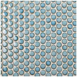 Merola Tile Hudson Penny Round Marine 12 In. X 12-5/8 In. X 5 Mm Porcelain Mosaic Tile (10.74 Sq. Ft. / Case) -Floor Lux Shop cbac01c757f9de5cb0cc4af2cc5079f7 1800x1800