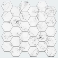 RoomMates Carrara Marble Hexagon Peel And Stick Backsplash -Floor Lux Shop ccd462d2 4e31 48eb 92a0 87d5068ed900.81cbcffadf794799cce6dc691dd1f091 1800x1800