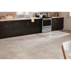 TrafficMaster Portland Stone Gray 18 In. X 18 In. Glazed Ceramic Floor And Wall Tile (17.44 Sq. Ft. / Case) -Floor Lux Shop cd00e7c0bf1b40d2034a9e83c0002eac 1800x1800