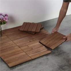 Yaheetech 12x 12''Patio Pavers Decking Flooring Deck Tiles Interlocking Wood Patio Tiles Pack Of 11 Tiles For Patio Garden Deck Poolside Indoor And Outdoor，Indoor And Outdoor -Floor Lux Shop d1e89250 77db 4998 a050 801faba65a67 1.6e1d5d446c7ee4670a9e520caa4f9682 1800x1800