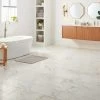 Daltile QuicTile 12 In. X 24 In. Calacatta Marble Polished Porcelain Locking Floor Tile (9.6 Sq. Ft. / Case) -Floor Lux Shop d224cf7974590da4732054f40a9d99ab 1800x1800