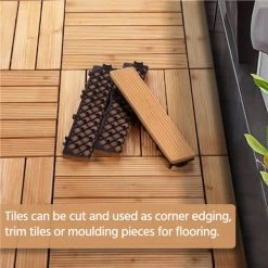 Easyfashion Pack Of 27 Wood Flooring Tiles Interlocking Wood Tiles For Patio Garden Deck Poolside -Floor Lux Shop d3199aef 7a48 48ef 8b89 4db89e110a17.06f63cec3854961f332ec5230849aeb5 1800x1800