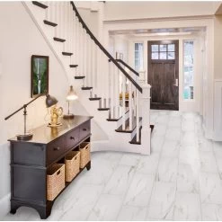 Florida Tile Home Collection Michelangelo Calacatta Rectified 12 In. X 24 In. Porcelain Floor And Wall Tile (13.3 Sq. Ft. /case) 12 Florida Tile Home Collection Michelangelo Calacatta Rectified 12 In. X 24 In. Porcelain Floor And Wall Tile (13.3 Sq. Ft. /case) -Floor Lux Shop d4c28389021869c820df88e3041a3e03 1800x1800