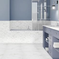 Florida Tile Home Collection Michelangelo Calacatta Rectified 12 In. X 24 In. Porcelain Floor And Wall Tile (13.3 Sq. Ft. /case) 13 Florida Tile Home Collection Michelangelo Calacatta Rectified 12 In. X 24 In. Porcelain Floor And Wall Tile (13.3 Sq. Ft. /case) -Floor Lux Shop debd8c8075ac74bbf26124ba5024e235 1800x1800