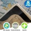 Reusable Corner Area Carpet Rug Grippers - V Shaped - Prevents Curling, Moving, Sliding, & Slipping - Anchors Carpet To Your Floor - 8pc Set -Floor Lux Shop e30579ca face 4556 810b d3a37a77cae5 1.5aabfd52b58818d648caa7020f2488e0 1800x1800