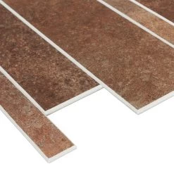 Bond Tile Easy Luxe Railroad Terra 11.81 In. X 11.81 In. SPC Peel And Stick Tile (0.96 Sq. Ft. / Sheet) -Floor Lux Shop e486b5a9 8ead 4e85 8abb 1d226d58be75.6ef082f88125eb76b0bc6ad0687c0b78 1800x1800