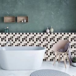 10/20 Pieces Backsplash Tile For Kitchen Mosaic Square Peel And Stick Tile, 3.94x3.94" -Floor Lux Shop ea04a341 a9da 415c b82b 76e0209571c1.9242180b01b924b6a0e0ec035dccb89c 1800x1800