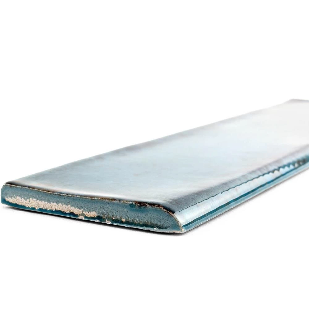 Ivy Hill Tile Moze Blue 3 In. X 12 In. Ceramic Bullnose Trim 4 Ivy Hill Tile Moze Blue 3 In. X 12 In. Ceramic Bullnose Trim - Image 2