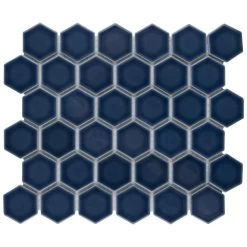 Merola Tile Hudson Due Hex 2 In. Denim Blue 11 In. X 12 In. Porcelain Mosaic (9.97 Sq. Ft. / Case) -Floor Lux Shop ec700c06bc5757dca8ef6e85b922d493 1800x1800