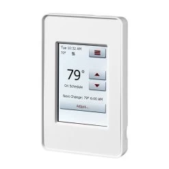 QuietWarmth 120-Volt/240-Volt Programmable WIFI Enabled Smart Touch Thermostat With Floor Sensor