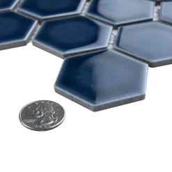 Merola Tile Hudson Due Hex 2 In. Denim Blue 11 In. X 12 In. Porcelain Mosaic (9.97 Sq. Ft. / Case) -Floor Lux Shop fbecfb6cf266f0718ab9263afa3ee767 1800x1800